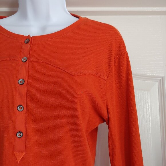 Bootheel Trading Y2K Orange Cowgirl Rodeo Country Western L-Sleeve Shirt L - Picture 3 of 10